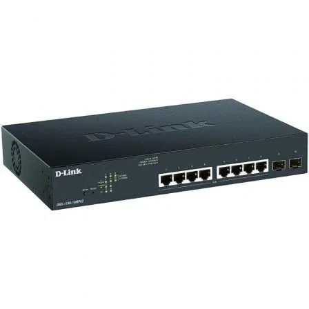 D-Link DGS-1100-10MPV2 Switch Gestionado 10 Puertos PoE+ y SFP